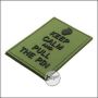 BE-X 3D Abzeichen "Pull the Pin", aus Hartgummi, mit Klett - olive
