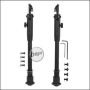 Begadi "Multi Purpose Sniper" Zweibein / Bipod, Sidemount Edition, für M-LOK & Keymod Systeme -schwarz-