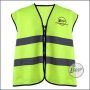 Begadi Sicherheitsweste / Warnweste "No Target", gelb, unisex, mit Reflektoren - Gr. XL-XXXL (75x70cm)