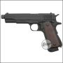 KJW M1911 "PRO" GBB, CO2 Version, mit Begadi Stainless Efficiency Ventil, CNC Alu Pistonhead, Koffer & Maintenance Kit (frei ab 18 J.)