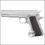 WE 1911 -Silver Line- CO2 HV GBB "Upgrade Version" mit Begadi Stainless Efficiency Ventil, Koffer & Maintenance Kit (frei ab 18 J.)