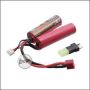 Begadi Li-Ion Akku 7,4V 1600mAh 20C "Short Double Stick" mit Dean & Adapter auf Mini TAM