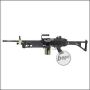 A&K M249 MK1 Upgrade LMG AEG, Stahlblech Version -schwarz- < 0,5 J.