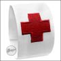 BEGADI Sanitäter Armband "MEDIC" rot / weiss, 1 Stück, elastisch -mit gesticktem rotem Kreuz-