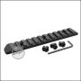 Begadi Metall Rail für M-LOK, 11 Slot -schwarz-