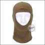 Balaclava, 1-Loch, dünn, coyote, 100 % Baumwolle