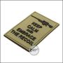 BE-X 3D Abzeichen "Embrace the Recoil", aus Hartgummi, mit Klett - TAN