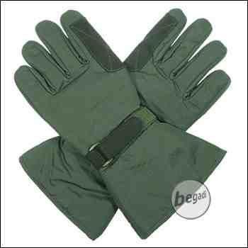 BE-X Mikrofaser Handschuhe, lange Stulpe, olive - Gr. XXL