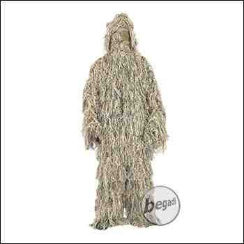 BEGADI Ghillie / Scharfschützenanzug "Faden", 5teilig, braun - Gr. M/L