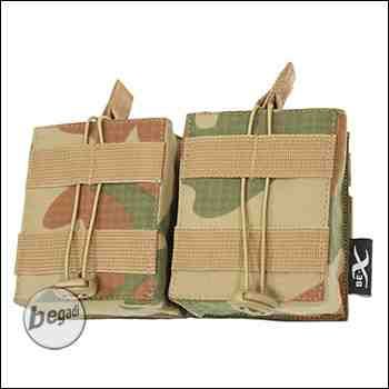 BE-X Open Mag Pouch, double, for HK417 - V2, Rip Stop - rooivalk