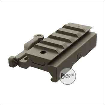 Begadi Flat Rail QD Mount Riser - TAN