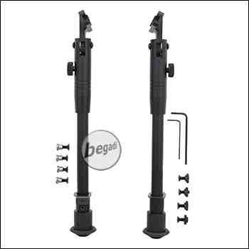 Begadi "Multi Purpose Sniper" Zweibein / Bipod, Sidemount Edition, für M-LOK & Keymod Systeme -schwarz-