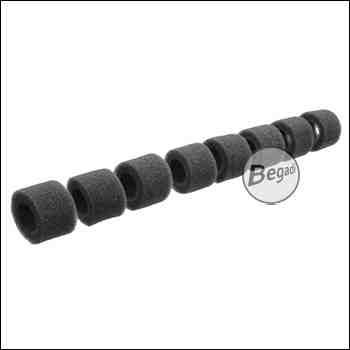 Schaumstoffeinlagen für Begadi Supersonic 9/45 & Lightweight Silencer Attrappe (26/12mm)