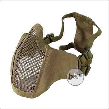 Begadi "FLEX" face protection mask with 2-point headband - TAN