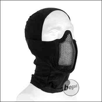 Begadi Basic "Stealth" protective mask, with wire mesh -black-