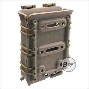 BEGADI "Multi Fit" Polymer Magazintasche / Mag Pouch 7,62mm Rifle [G3, M14, MK17 etc.] -TAN-