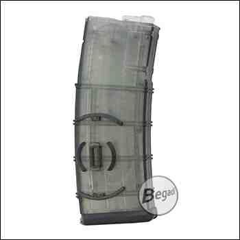 Battleaxe M4 / M16 MidCap Magazin (150 BBs) -semi transparent-