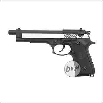 WE M9 L GBB, XL Version -schwarz / silber- (frei ab 18 J.)