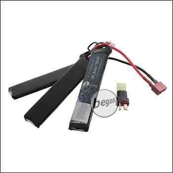 Begadi LiPo Akku 11,1V 25C Triple Stick "Robur 100/1100" mit Dean & Adapter auf Mini TAM