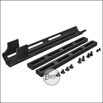 Begadi MK16 Sport ML System (M-LOK kompatibler Handguard & Rails aus Aluminium), flexibel montierbar -schwarz-
