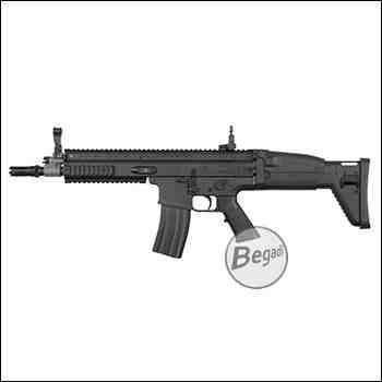 Begadi MK16 Sport / FN Herstal SCAR-L Upgrade S-AEG mit Begadi CORE EFCS / Mosfet & PRO HopUp, ABS Version -schwarz- (frei ab 18 J.)