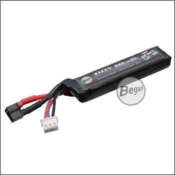 Begadi "AMAX" LiPo Akku 7,4V 600mAh 30C mit Mini Dean Anschluss für Cyma Gen.3 AEPs