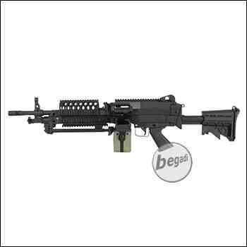 A&K MK46 Upgrade LMG AEG, Nylon Version mit PRO HopUp, schwarz < 0,5 J.  