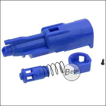 Army Armament R17 GBB (Gladiator, Ripper etc.) Reinforced Nylon Nozzle Set inkl. inner Valve -blau-