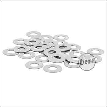 Begadi Shim Set mit Lasergravur 0,30mm x 30 Stück, Außendurchmesser 7mm