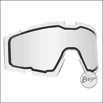 Double Lens Replacement Glass, standard - extension & replacement for Begadi Protection Goggles CP1 - transparent
