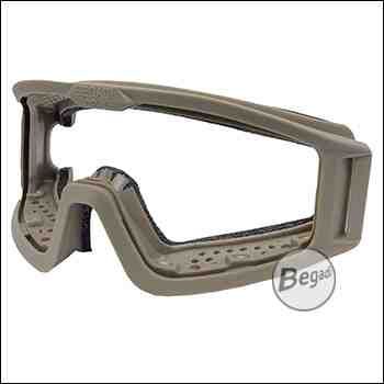 Replacement Frame incl. magnets & EVA foam padding, for Begadi Protection Goggles CP1 - TAN