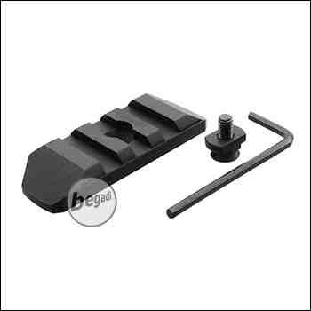 Begadi Metall Rail für M-LOK, 3 Slot -schwarz-