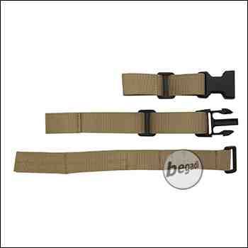 Begadi Sling Mount / Adapter mit Geschirr für Festschäfte (M16, M1A1, VSR etc.) -TAN-