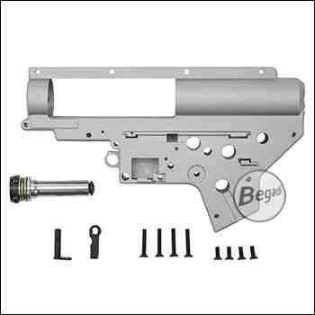 BEGADI V2 Gearbox Shell Set, verstärkte Ausführung, inkl. Schrauben & Springguide (für MOD 5, MK16 und M4 / M16 Modelle)