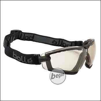 Bollé "Cobra" safety goggles, with foam and headband, MilSpec certified BSSI version, CSP (PSSCOBRC13)