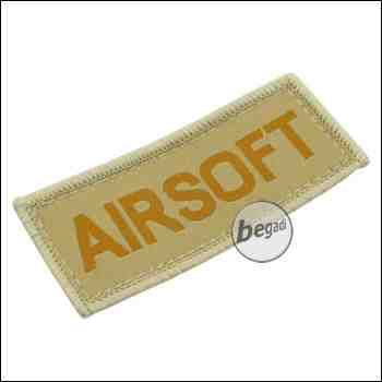 Aufnäher "Airsoft", neue Version - TAN