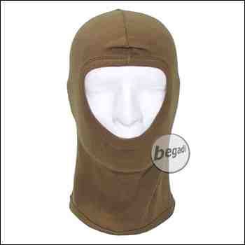 Balaclava, 1-Loch, dünn, coyote, 100 % Baumwolle