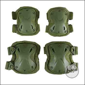 Begadi Knieschützer & Ellbogenschützer Komplettset - olive