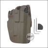 Begadi Basic Universal Hartschalen- Holster, voll verstellbar, für kleinere Pistolen -TAN-