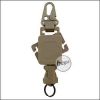 BEGADI Multi Lanyard, mit automatischem Rückzug, 43cm lang -TAN-