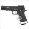 WE HiCapa Force GBB -schwarz- inkl. Reddot Mount "Upgrade Version" mit Begadi Stainless Efficiency Ventil, CNC Alu Pistonhead, Koffer & Maintenance Kit (frei ab 18 J.)