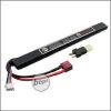 Begadi "AMAX" LiPo Akku 7,4V 1300mAh 25C Slim / AK Single Stick mit Dean & Adapter auf Mini TAM -weiß-
