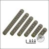Begadi KeyMod Polymer Rail Set, 6teilig - TAN