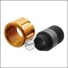 SLONG GBB Silencer Adapter (11mm+ / 14mm-), mit goldfarbener Schutzkappe